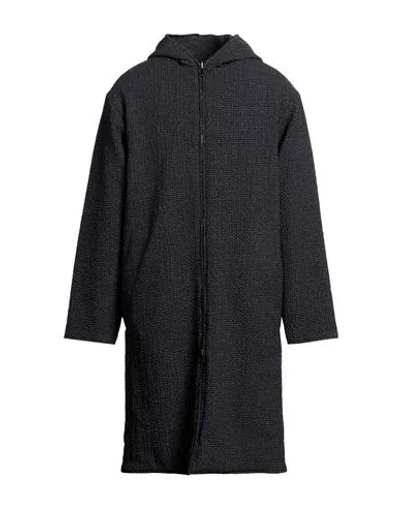 Emporio Armani Man Coat Midnight Blue Size 48 Virgin Wool, Elastane, Polyamide