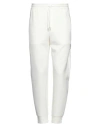 Emporio Armani Man Pants White Size L Cotton, Polyester, Elastane