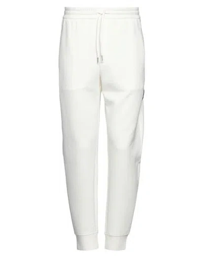 Emporio Armani Man Pants White Size L Cotton, Polyester, Elastane