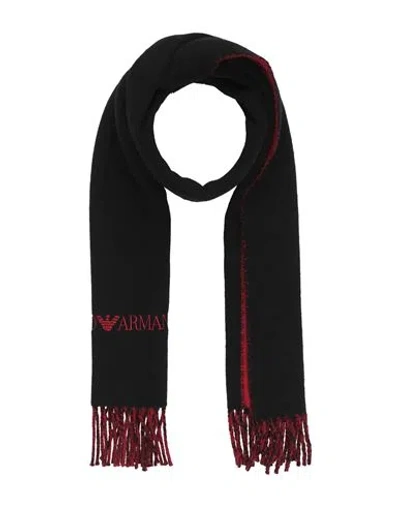 Emporio Armani Man Scarf Black Size - Cashmere