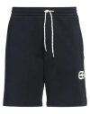 Emporio Armani Man Shorts & Bermuda Shorts Navy Blue Size L Cotton, Polyester, Elastane