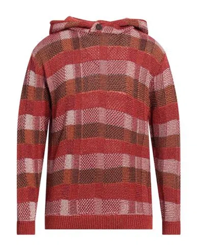 Emporio Armani Man Sweater Copper Size L Cotton, Polyester, Viscose In Orange