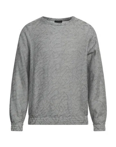 Emporio Armani Man Sweater Grey Size L Cotton