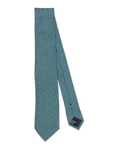 Emporio Armani Man Ties & Bow Ties Deep Teal Size - Silk In Green