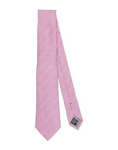 Emporio Armani Man Ties & Bow Ties Garnet Size - Silk In Pink