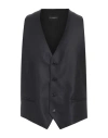 Emporio Armani Man Tailored Vest Midnight Blue Size 34 Virgin Wool, Silk