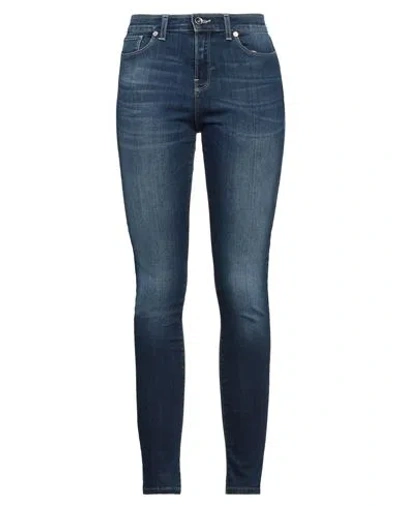Emporio Armani Woman Jeans Blue Size 31 Cotton, Polyester, Elastane