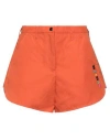 Emporio Armani Woman Shorts & Bermuda Shorts Orange Size 6 Cotton