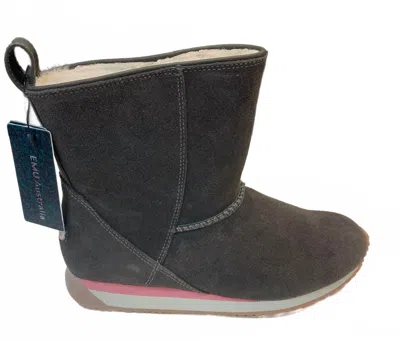 Emu Australia Women's Hudson Lo Boots In Charcoal In Gray