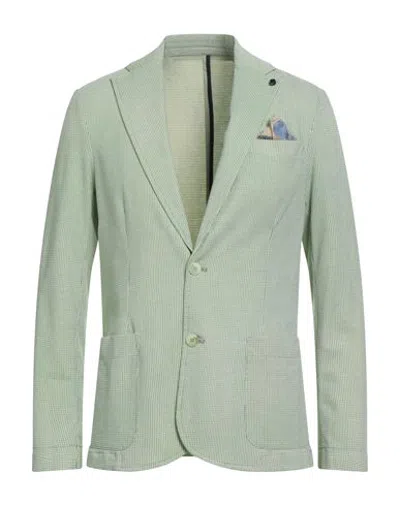 En Avance Man Blazer Green Size 42 Cotton, Polyester, Elastane
