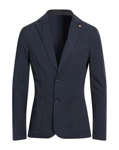 En Avance Man Blazer Midnight Blue Size 40 Cotton, Elastane