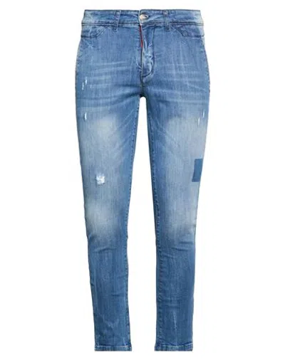 En Avance Man Jeans Blue Size 32 Cotton, Elastane