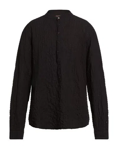 En Avance Man Shirt Black Size Xxl Cotton, Elastane