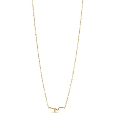 Enamel Copenhagen Twist Necklace In Gold