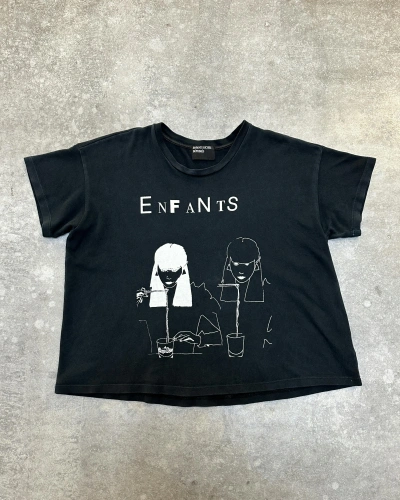 Pre-owned Enfants Riches Deprimes Sapporo Girl T-shirt In Black