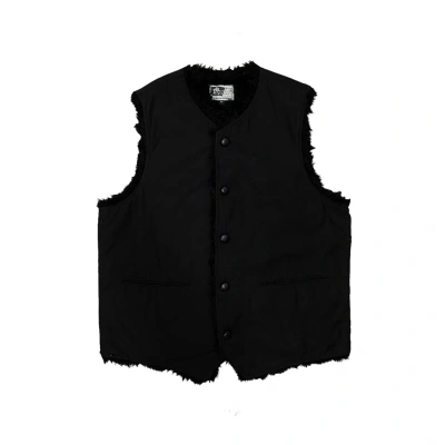 Pre-owned Engineered Garments X Needles Engineered Garments Over Vest Fur Lined In Black