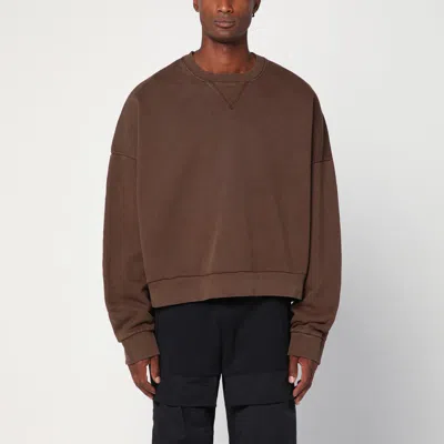 Entire Studios Brown Sweatshirt In Cotton