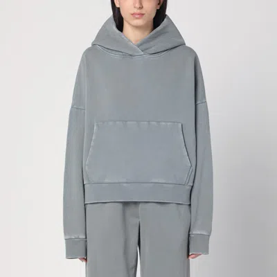 Entire Studios Grey Hooded Sweatshirt In Cotton