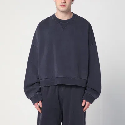Entire Studios Ink Coloured Sweatshirt In Cotton In Blue