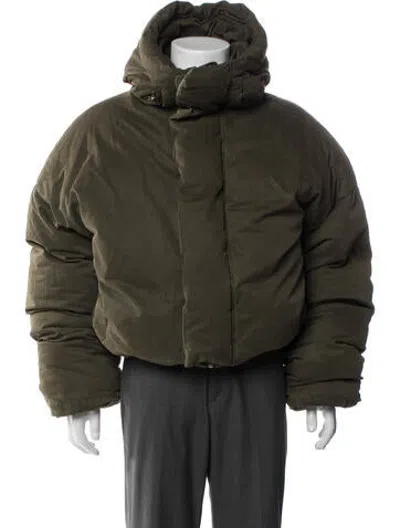 Pre-owned Entire Studios Puffer Coat In Green