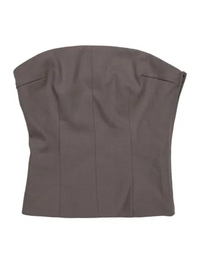Pre-owned Entire Studios Strapless Top W/ Tags In Grey