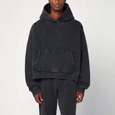 Entire Studios Washed Black Cotton Sweatshirt