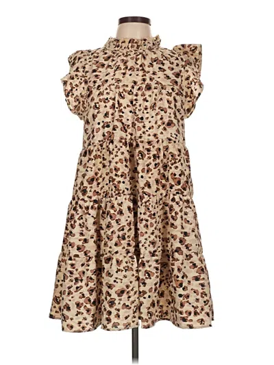 Pre-owned Entro Casual Dress In Brown