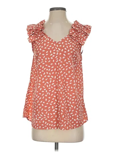 Pre-owned Entro Sleeveless Blouse In Orange