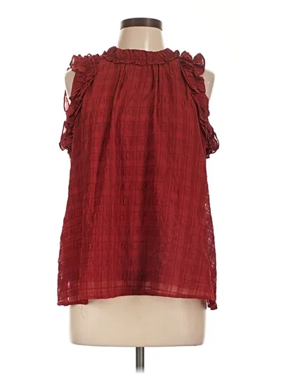 Pre-owned Entro Sleeveless Blouse In Red