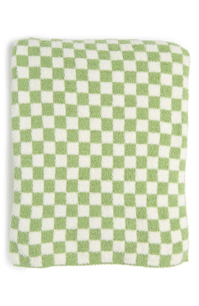 Envogue Checkerboard Throw Blanket In Green