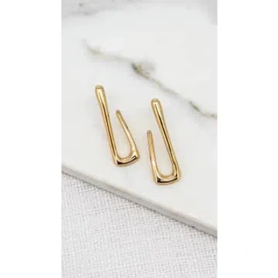 Envy Gold Oblong Earrings