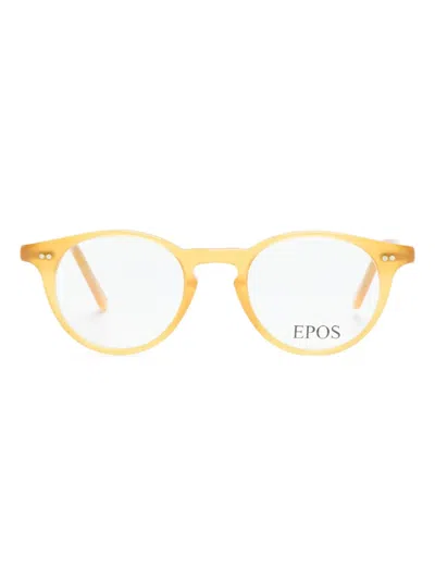 Epos Efesto 3 Round-frame Glasses In Gelb