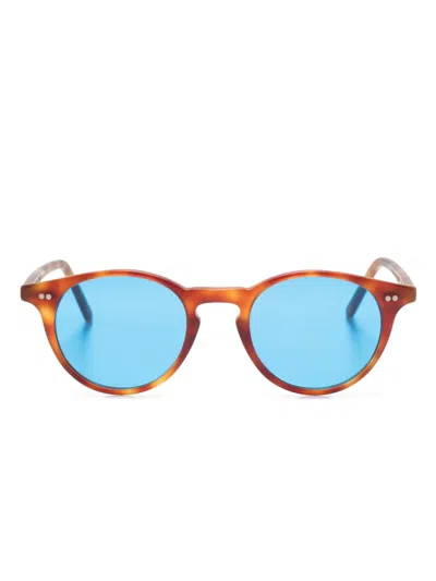 Epos Efesto3 Round-frame Sunglasses In Blue