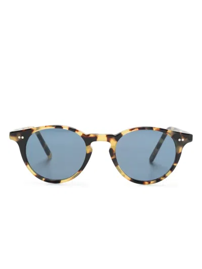 Epos Efesto3 Round-frame Sunglasses In Blue