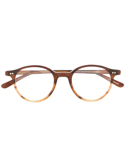 Epos Newpan Round-frame Glasses In Brown