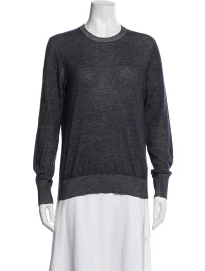Pre-owned Equipment Crew Neck Sweater In Blue