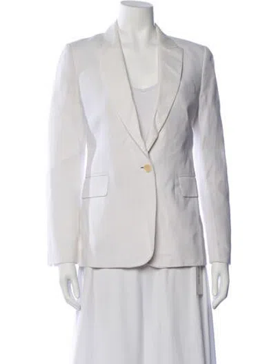 Pre-owned Equipment Linen Blazer In Neutrals