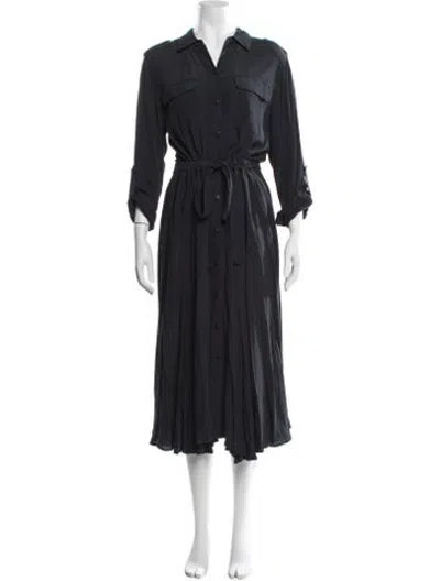 Pre-owned Equipment Midi Length Dress In Blue