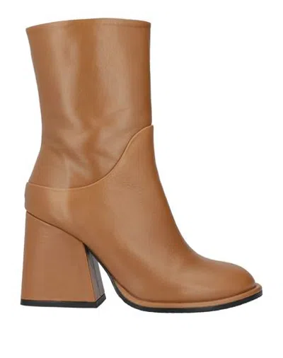 Eqüitare Equitare Woman Ankle Boots Tan Size 6 Soft Leather In Brown