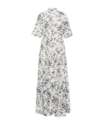 Erdem Kate Floral Cotton Maxi Dress In White