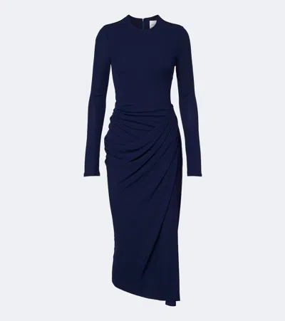 Erdem Midikleid Aus Jersey In Blue