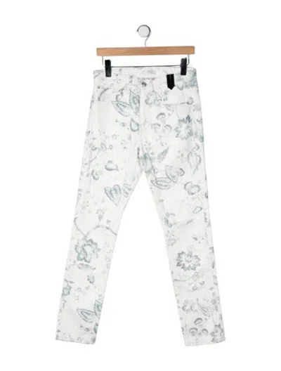 Pre-owned Erdem Slim Fit Jeans In White