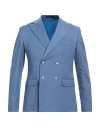 Eredi Del Duca Man Blazer Light Blue Size 36 Polyester, Wool, Elastane