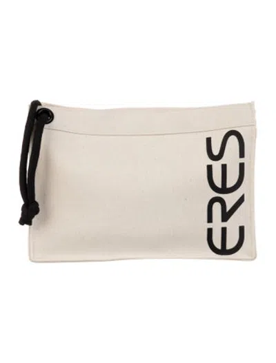 Pre-owned Eres Canvas Cosmetic Bag In Neutrals