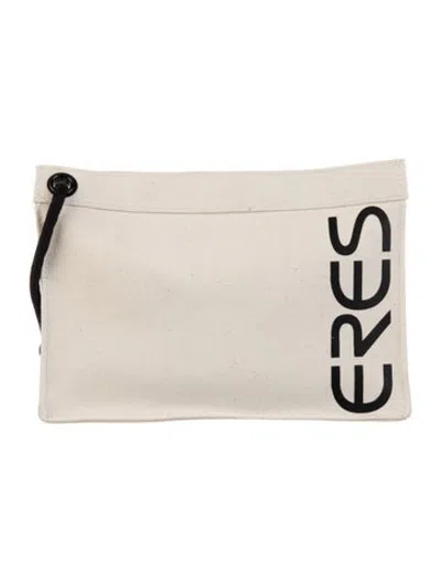 Pre-owned Eres Canvas Cosmetic Bag In Neutrals