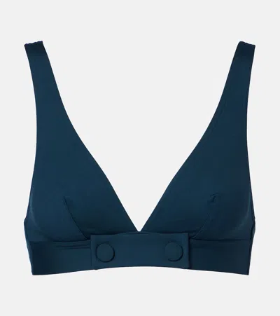 Eres Charme Bikini Top In Blue