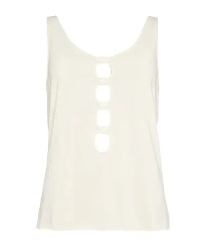 Eres Cut-out Curl Top In Neutral