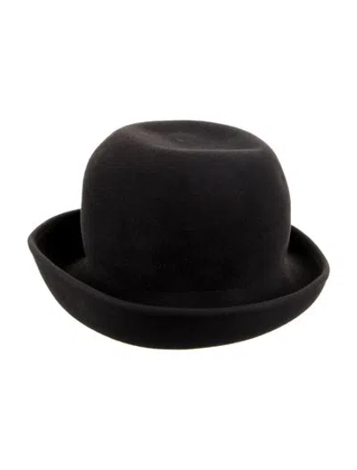 Pre-owned Eric Javits Felt Fedora Hat In Brown