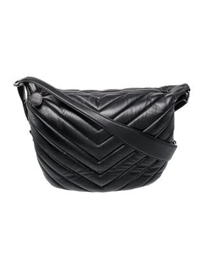 Pre-owned Eric Javits Leather Shoulder Bag In Black