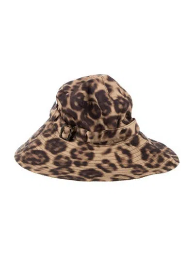 Pre-owned Eric Javits Polyester Bucket Hat In Brown